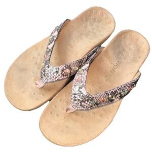 Vionic Lucia Embellished Flip Flop Sandals w/Arch Support, Size: 9
